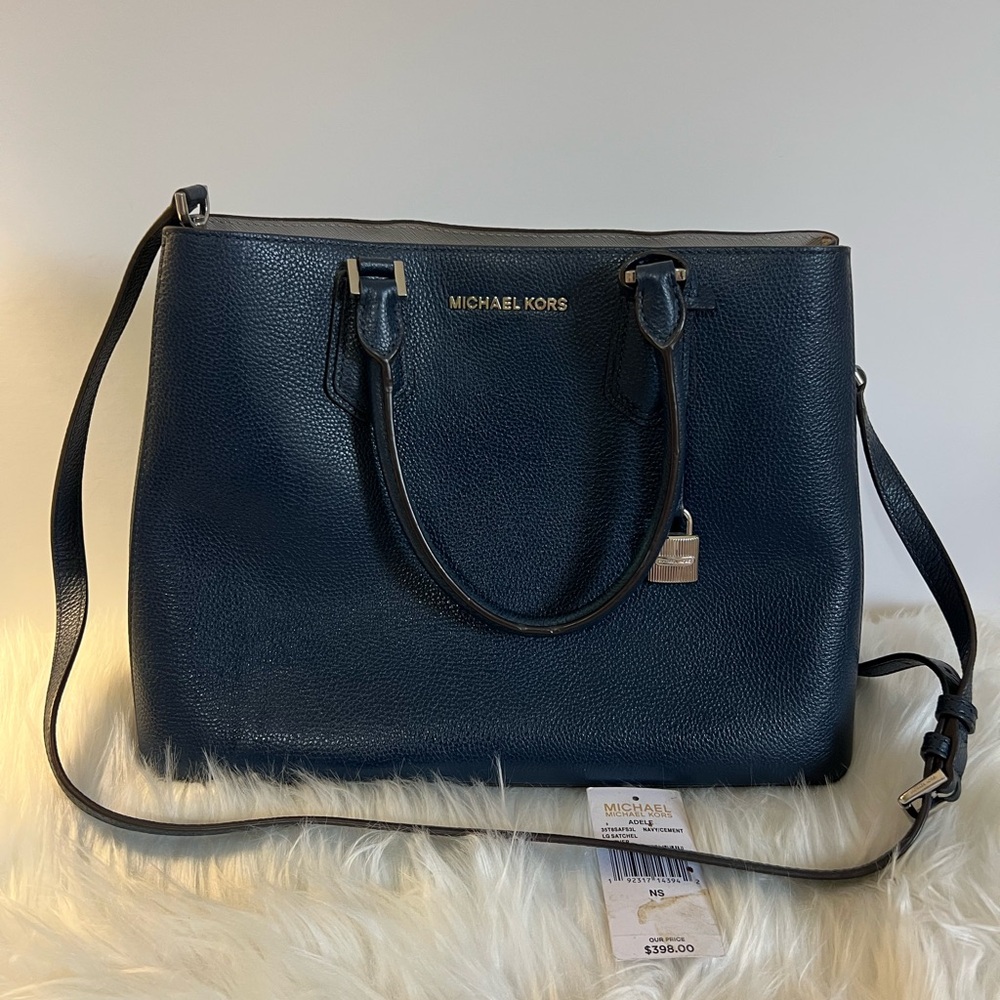 Michael kors dark blue crossbody bag